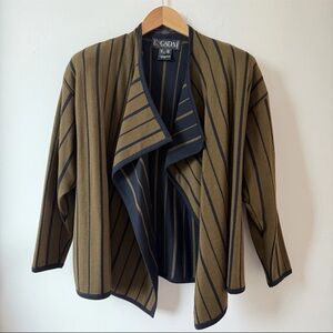 Vintage Escada Margaretha Ley Cardigan Sweater Jacket Virgin Wool EU 36 Luxury